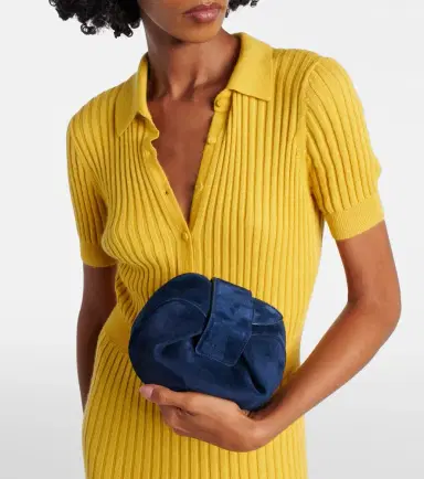 Gabriela Hearst Soft Demi Mini suede clutch | Thumbnail 4 Gabriela Hearst Soft Demi Mini suede clutch | Thumbnail 4