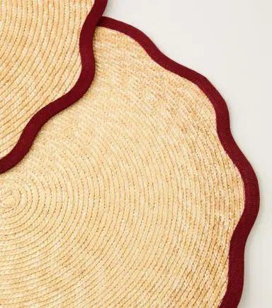 La DoubleJ Set of 2 straw placemats | Thumbnail 3