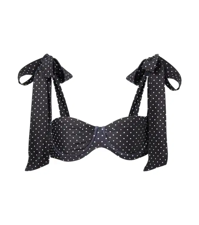 Same Lady polka-dot bikini top