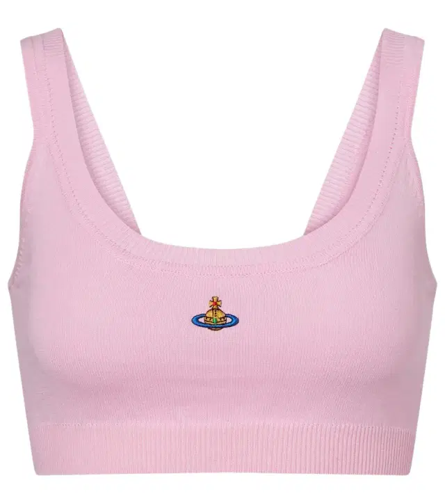 Vivienne Westwood Bea cotton and cashmere bra top