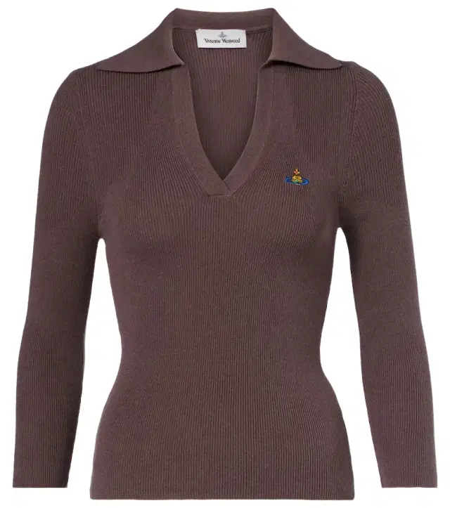 Vivienne Westwood Marina cotton and cashmere polo sweater