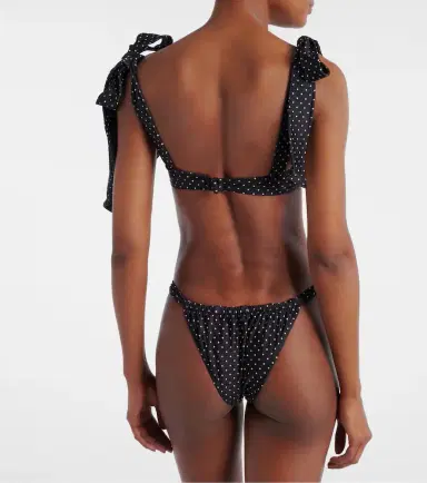 Same Polka-dot ruched bikini bottoms | Thumbnail 3