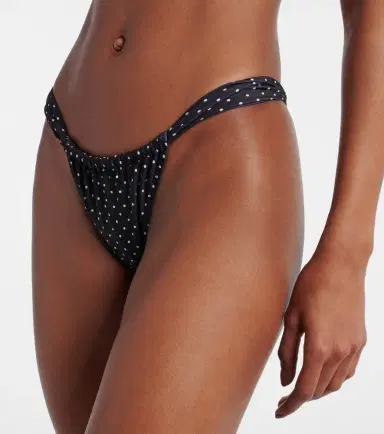 Same Polka-dot ruched bikini bottoms | Thumbnail 4