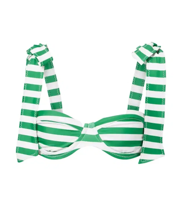 Same Lady striped bikini top