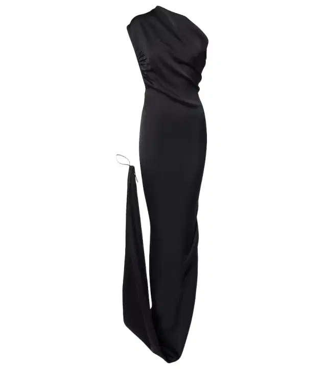 Vivienne Westwood Andreas draped one-shoulder satin gown