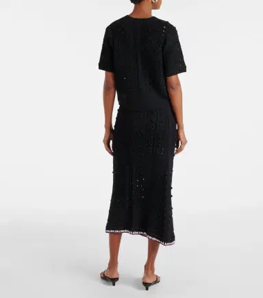 Dorothee Schumacher Open-knit cotton-blend top | Thumbnail 3