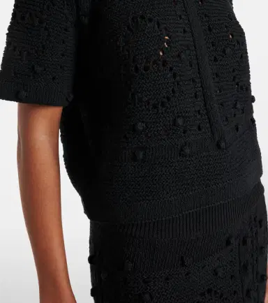 Dorothee Schumacher Open-knit cotton-blend top | Thumbnail 4