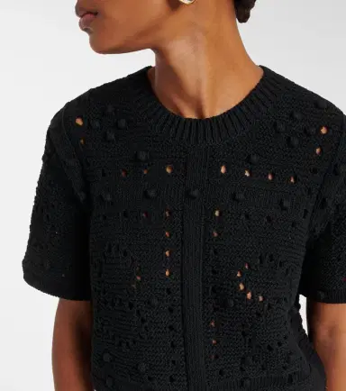 Dorothee Schumacher Open-knit cotton-blend top | Thumbnail 5