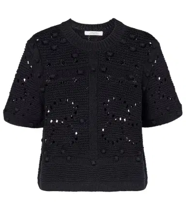 Dorothee Schumacher Open-knit cotton-blend top | Thumbnail 1