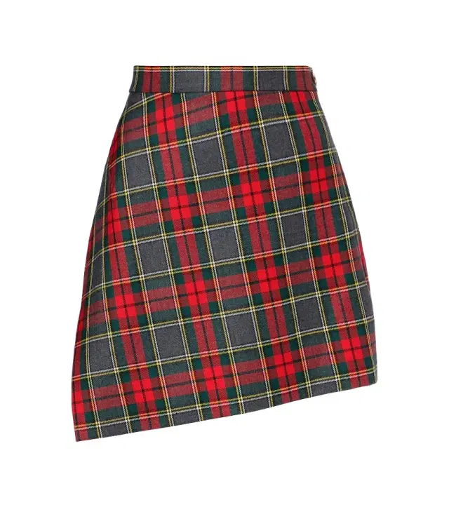 Vivienne Westwood Infinity plaid virgin wool miniskirt