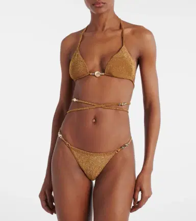 SAME Shell embellished bikini top | Thumbnail 2