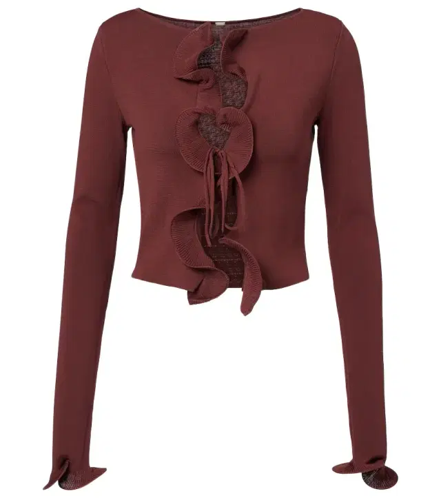 Same Knitted ruffled top