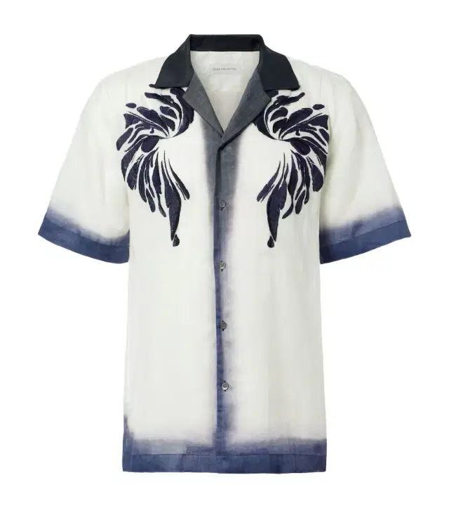 Dries Van Noten Embroidered bowling shirt