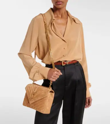 Saint Laurent Collège Medium leather shoulder bag | Thumbnail 4