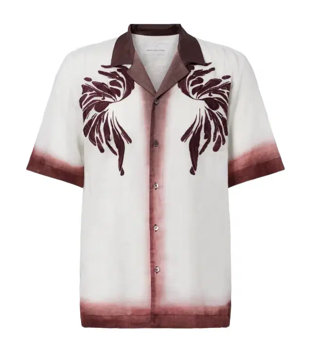 Dries Van Noten Embroidered bowling shirt