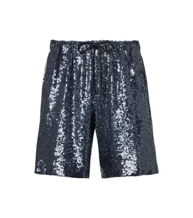 Dries Van Noten Sequined Bermuda shorts