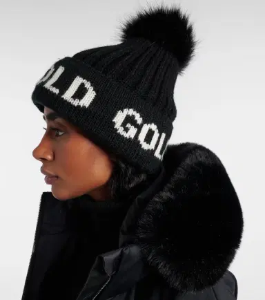 Goldbergh Hodd logo ribbed-knit beanie | Thumbnail 3