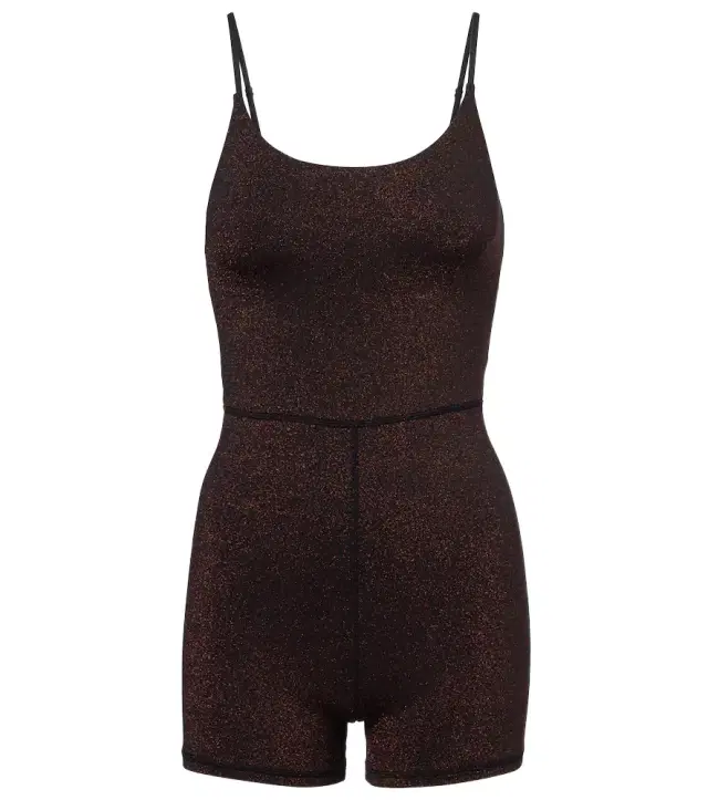 Arizona Kiva lamé jersey bodysuit