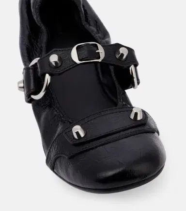 Balenciaga Le City leather Mary Jane flats | Thumbnail 4 Balenciaga Le City leather Mary Jane flats | Thumbnail 4