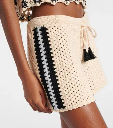 The Upside Luminary Hali crochet cotton shorts | Thumbnail 3