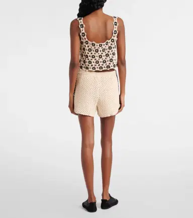The Upside Luminary Hali crochet cotton shorts | Thumbnail 4