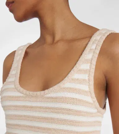 The Upside Freida knitted striped cotton top | Thumbnail 3