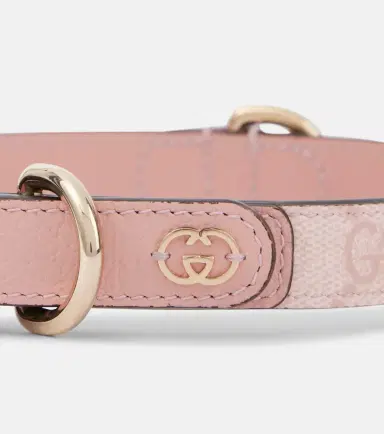 Gucci GG leather-trimmed dog collar | Thumbnail 2