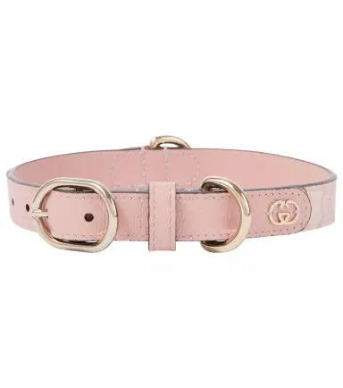 Gucci GG leather-trimmed dog collar | Thumbnail 1
