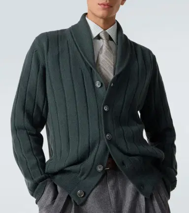 Kiton Rib-knitted cashmere cardigan | Thumbnail 2 Kiton Rib-knitted cashmere cardigan | Thumbnail 2