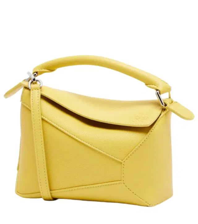 Puzzle Edge Mini leather top-handle bag