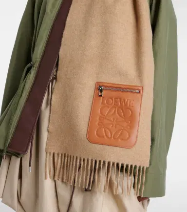 Loewe Anagram wool and cashmere scarf | Thumbnail 4 Loewe Anagram wool and cashmere scarf | Thumbnail 4
