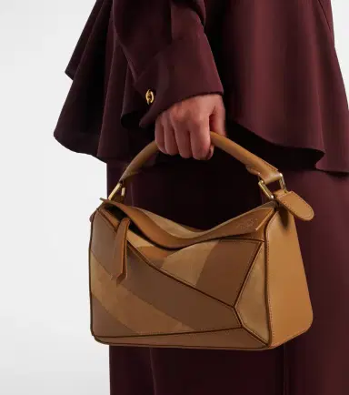 Loewe Puzzle Small leather and suede top-handle bag | Thumbnail 5 Loewe Puzzle Small leather and suede top-handle bag | Thumbnail 5