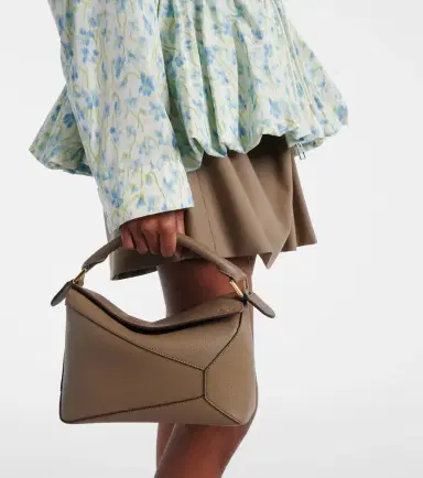 Loewe Puzzle Edge Small leather top-handle bag | Thumbnail 2 Loewe Puzzle Edge Small leather top-handle bag | Thumbnail 2