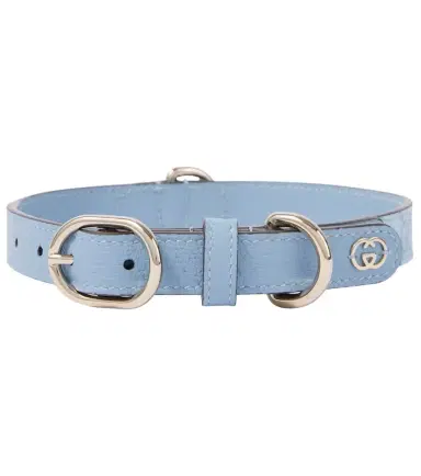Gucci GG leather-trimmed dog collar | Thumbnail 1