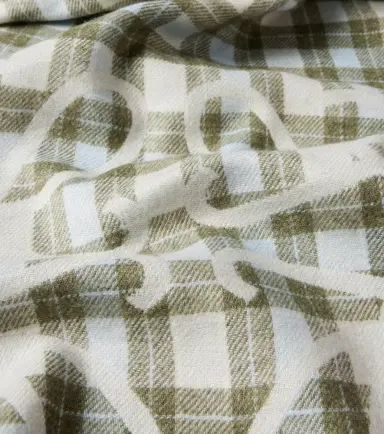 Loewe Anagram checked silk and cashmere scarf | Thumbnail 3
