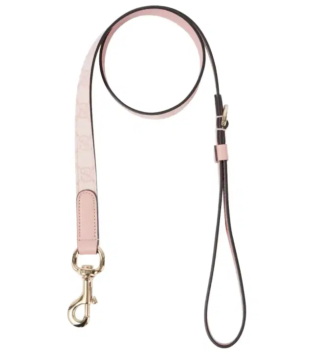 Gucci GG leather-trimmed dog leash