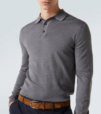 Incotex Wool-blend polo shirt | Thumbnail 2