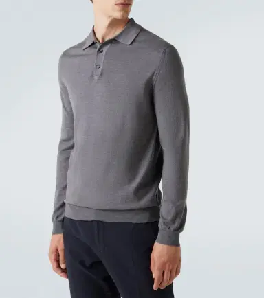 Incotex Wool-blend polo shirt | Thumbnail 3