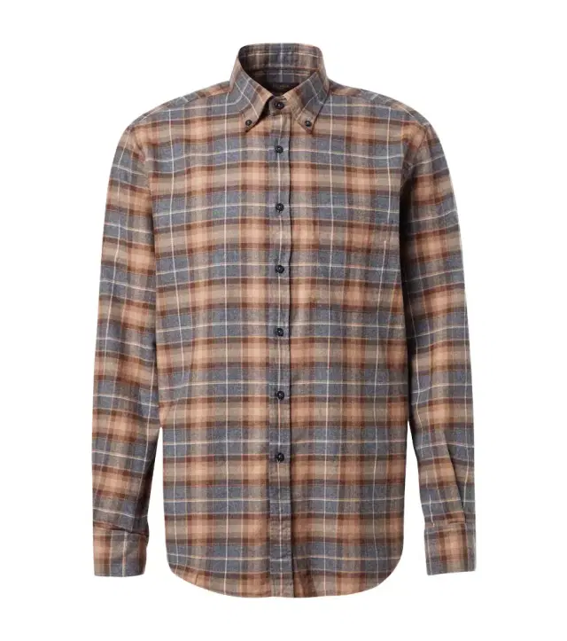 Slowear Plaid cotton flannel shirt