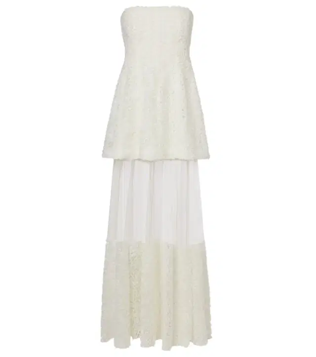 Simkhai Marella chiffon bustier dress