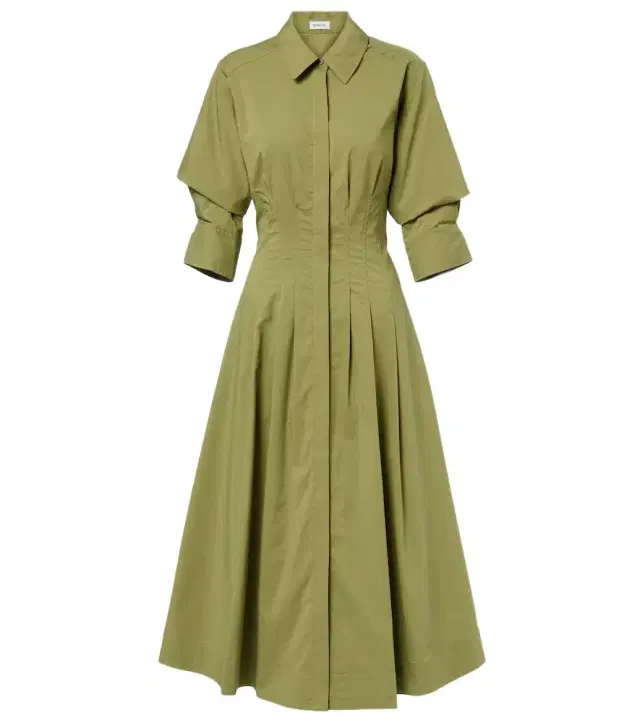 Simkhai Jazz cotton-blend poplin shirt dress