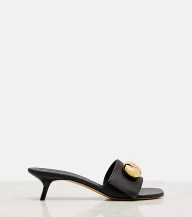Loewe Pebble 45 leather mules | Thumbnail 2