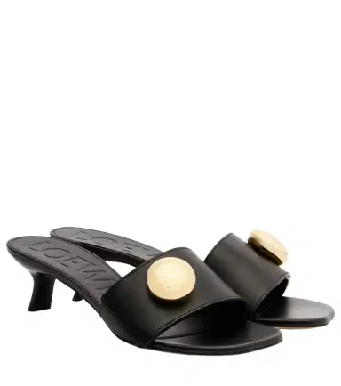 Loewe Pebble 45 leather mules | Thumbnail 1
