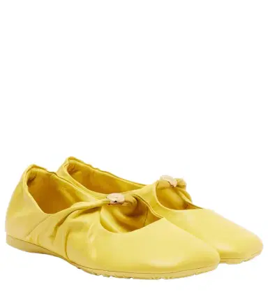 Loewe Pebble Soft leather Mary Jane flats | Thumbnail 1 Loewe Pebble Soft leather Mary Jane flats | Thumbnail 1