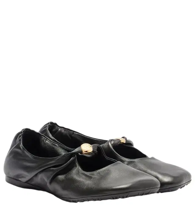 Loewe Pebble Soft leather Mary Jane flats