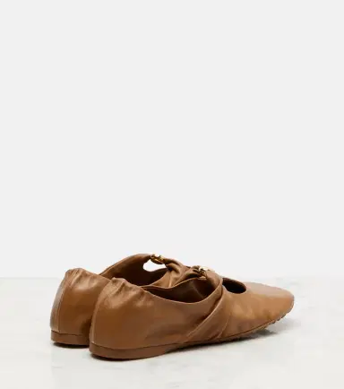 Loewe Pebble leather ballet flats | Thumbnail 2