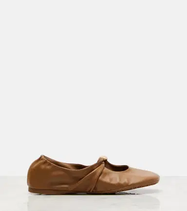 Loewe Pebble leather ballet flats | Thumbnail 3
