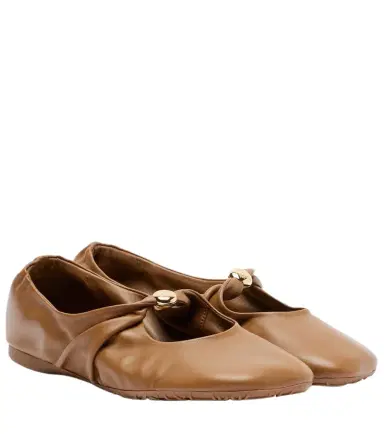 Loewe Pebble leather ballet flats | Thumbnail 1