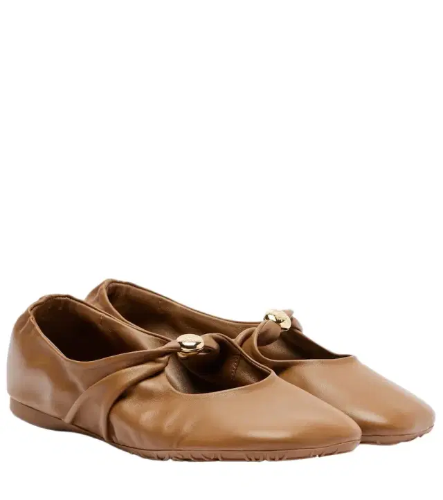 Loewe Pebble leather ballet flats