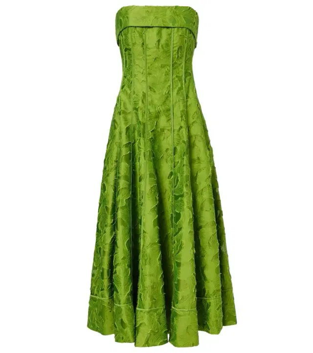 Simkhai Imogen jacquard bustier dress